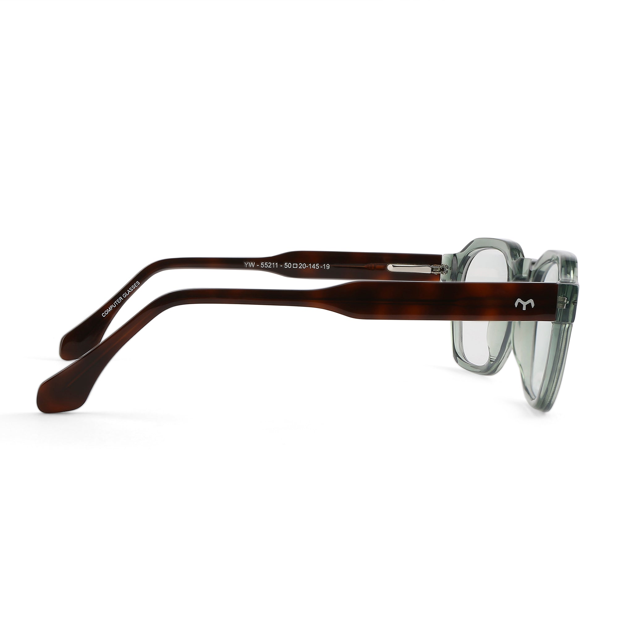 BitBox - Square Unisex Acetate Blue Computer Glasses