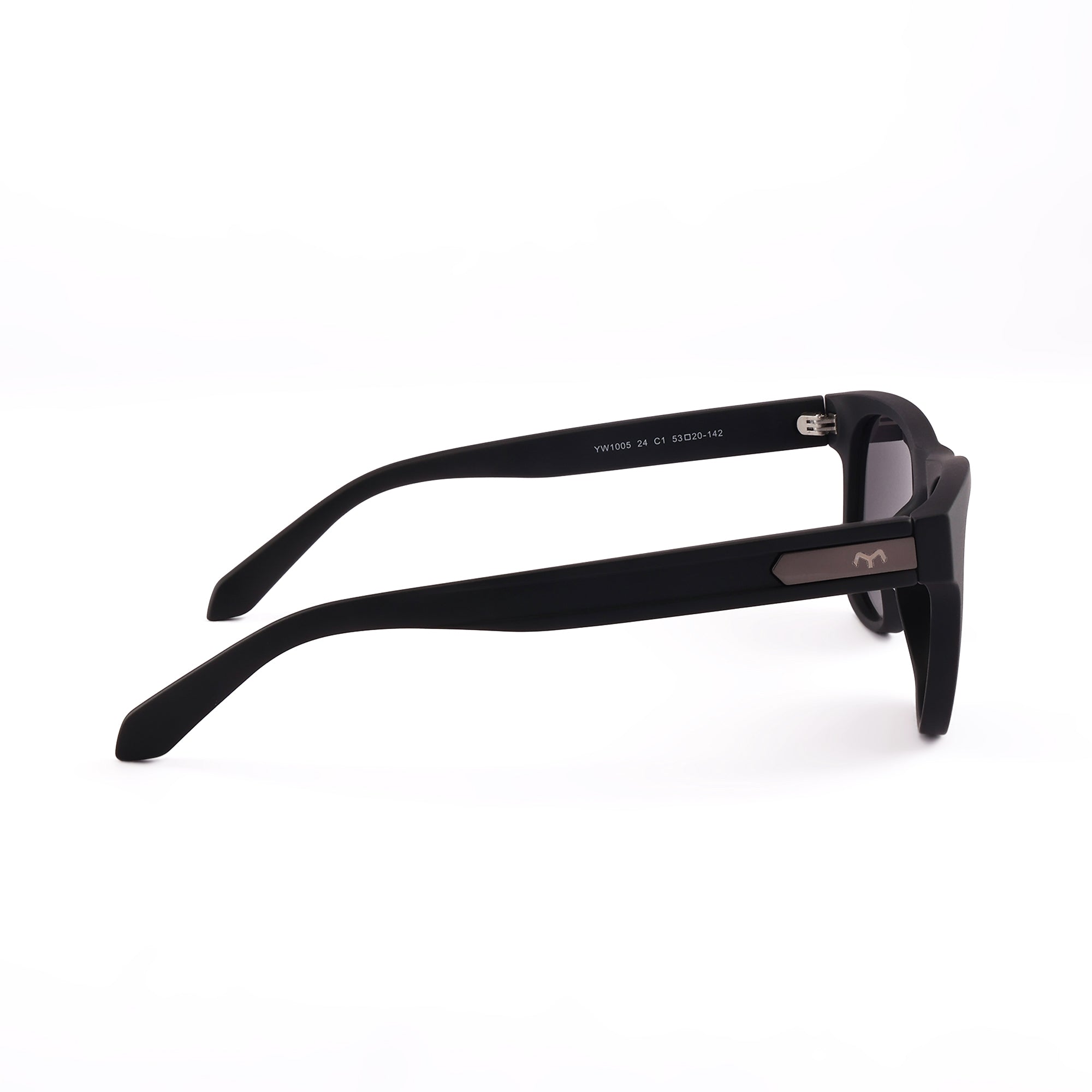 Rectawear - TR Black Polarized Rectangle Sunglasses for Men