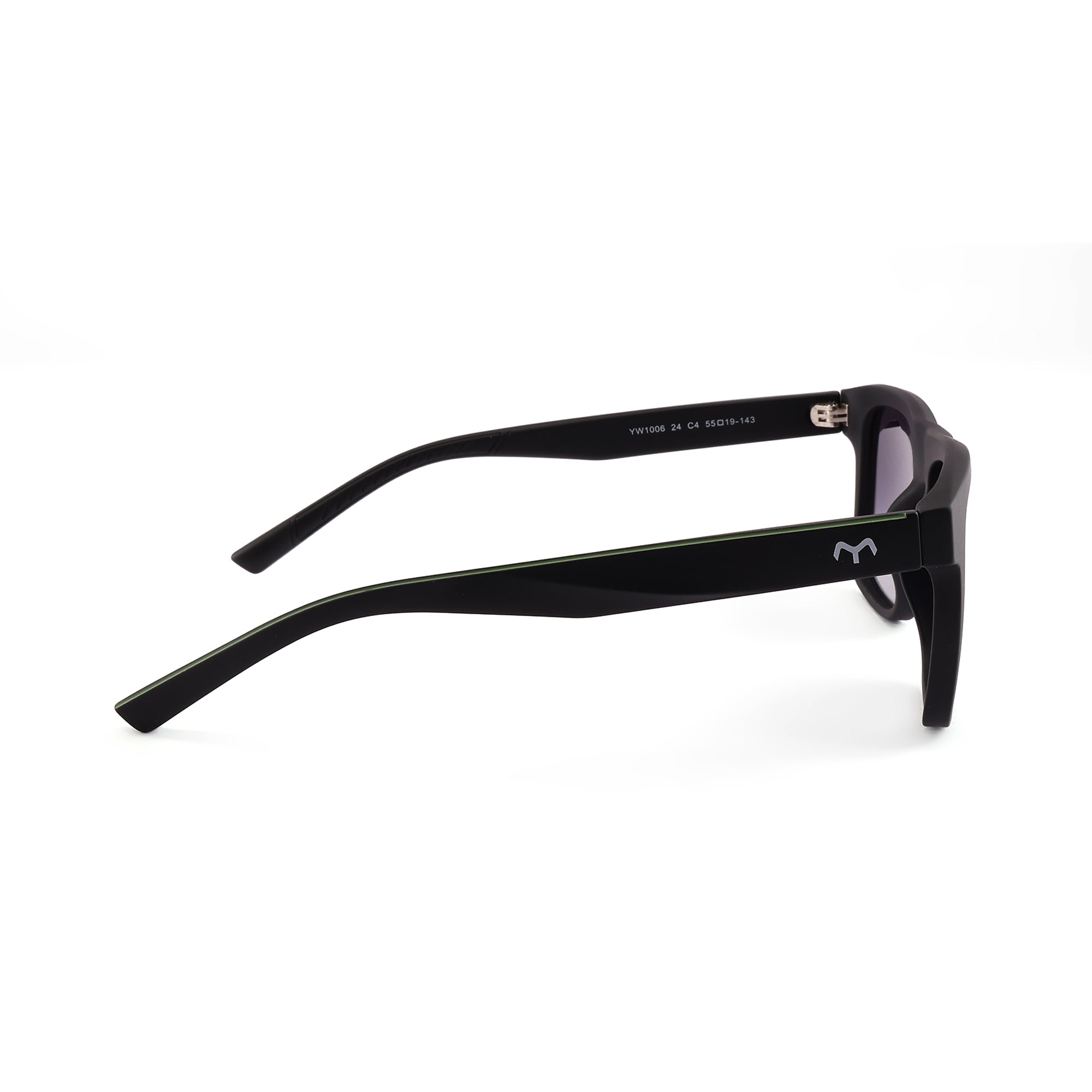 RectoCool - TR Black Polarized Rectangle Sunglasses for Men