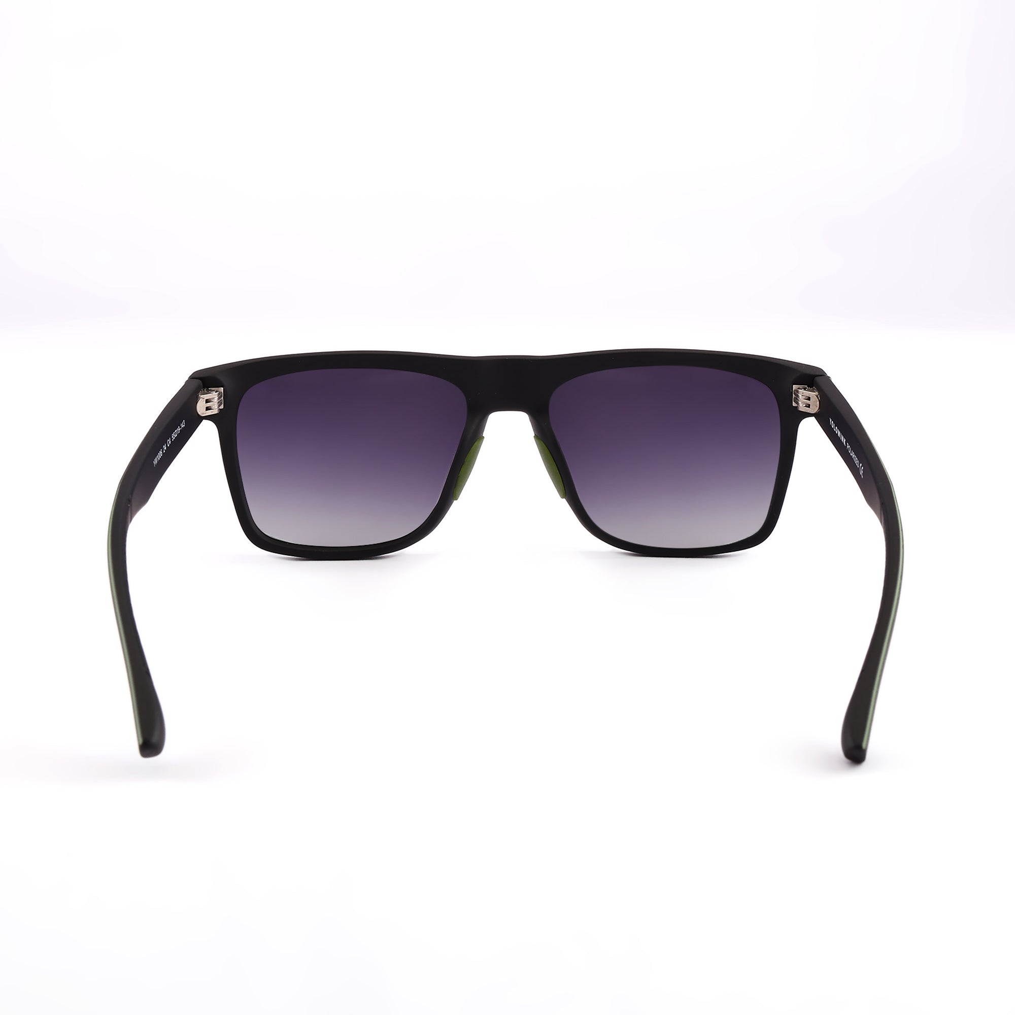 RectoCool - TR Black Polarized Rectangle Sunglasses for Men