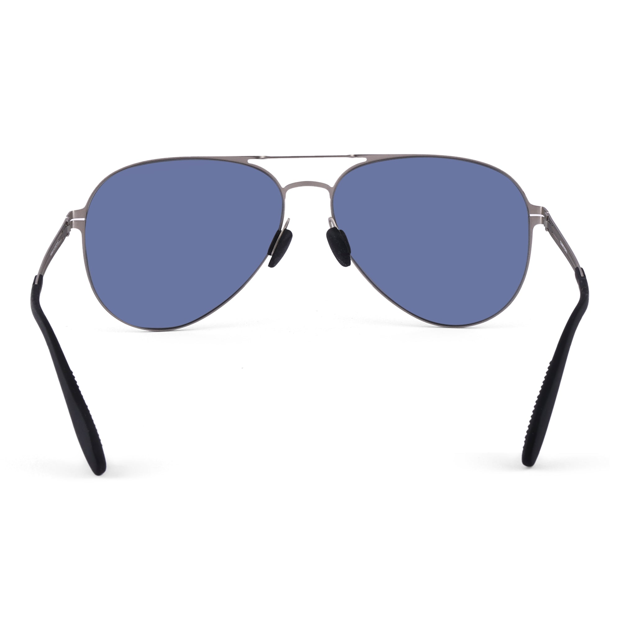 Maverick - Blue Metal Aviator Sunglasses for Men