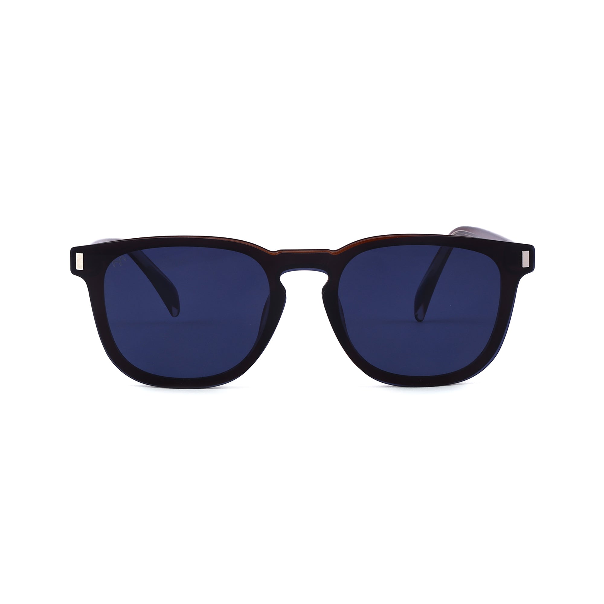 Rectanglow - TR Unisex Black Polarized Clip-on Glasses