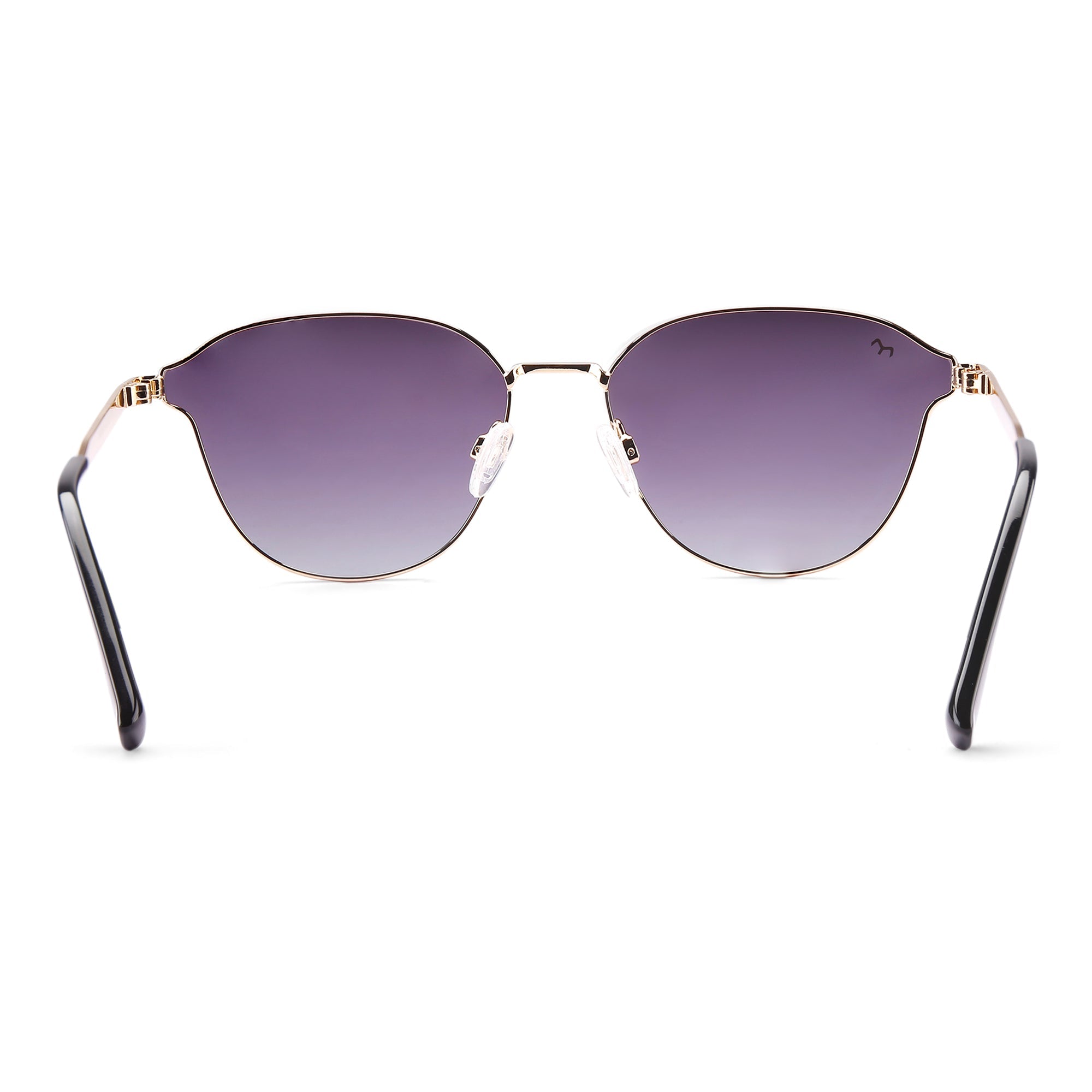 SquareFit - Metal Black Curve Square Unisex Glasses