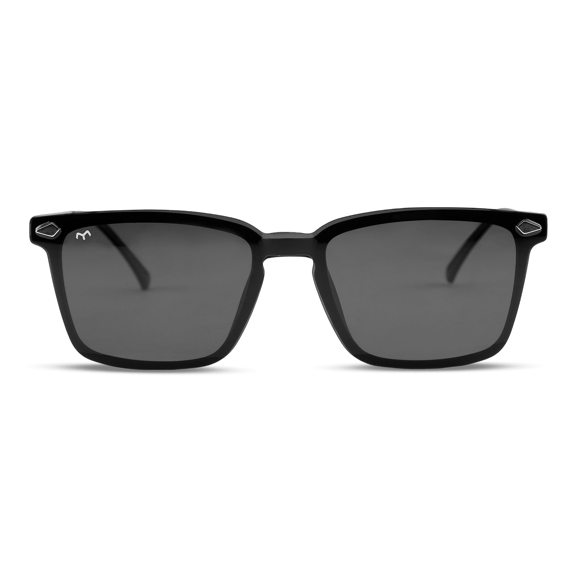 Zenith - TR Metal Gun Square Clip-on Glasses for Men