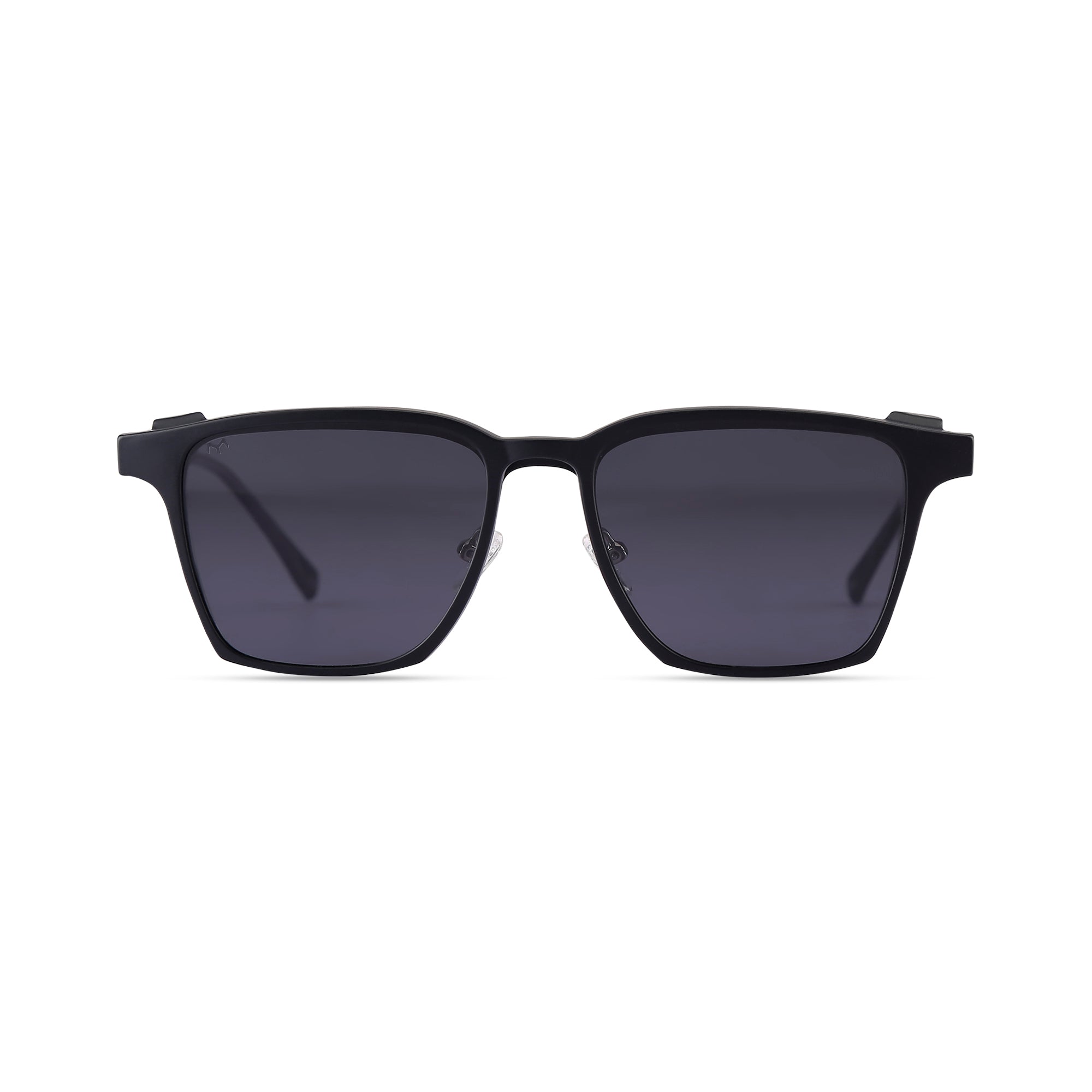 Clarity - Metal Black Square Clip-on Glasses for Men