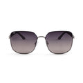 SoftSquare - Grey Square Metal Sunglasses for Women