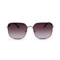 SoftSquare - Brown Square Metal Sunglasses for Women