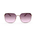 SoftSquare - Brown Square Metal Sunglasses for Women